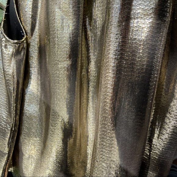 Dolan Gold Prasong Silk High Neck Ruffle Tank - Picture 12 of 16